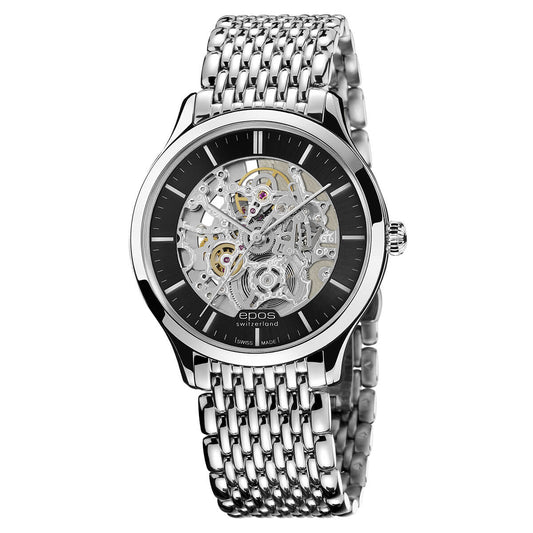 EPOS ORIGINALE 3420 Automatic Elegant Skeleton Watch 3420.155.20.14.30 - Wilson Watches