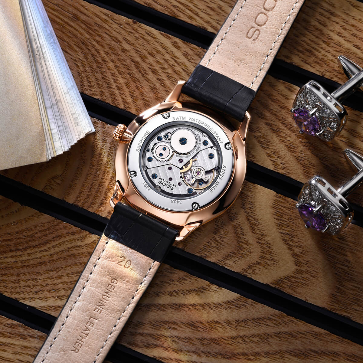 EPOS Originale 3408 Ultra-Thin Hand-Wound Elegant Dress Watch 3408.208.24.14.15 - Wilson Watches