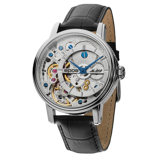 EPOS OEUVRE D'ART 3435 VERSO Limited Edition Hand-Wound Skeleton Watch 3435.313.20.18.25 - Wilson Watches