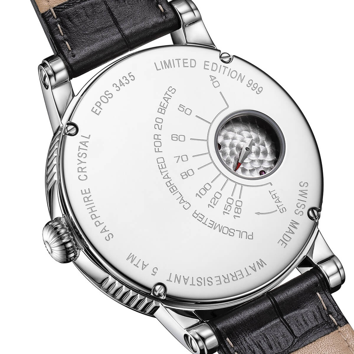EPOS OEUVRE D'ART 3435 VERSO Limited Edition Hand-Wound Skeleton Watch 3435.313.20.18.25 - Wilson Watches