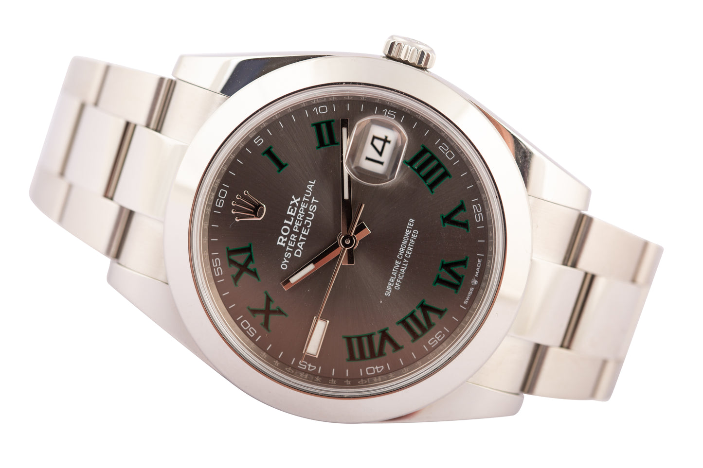 Rolex Datejust 41 Certified 126300 Wimbledon dial - Wilson Watches