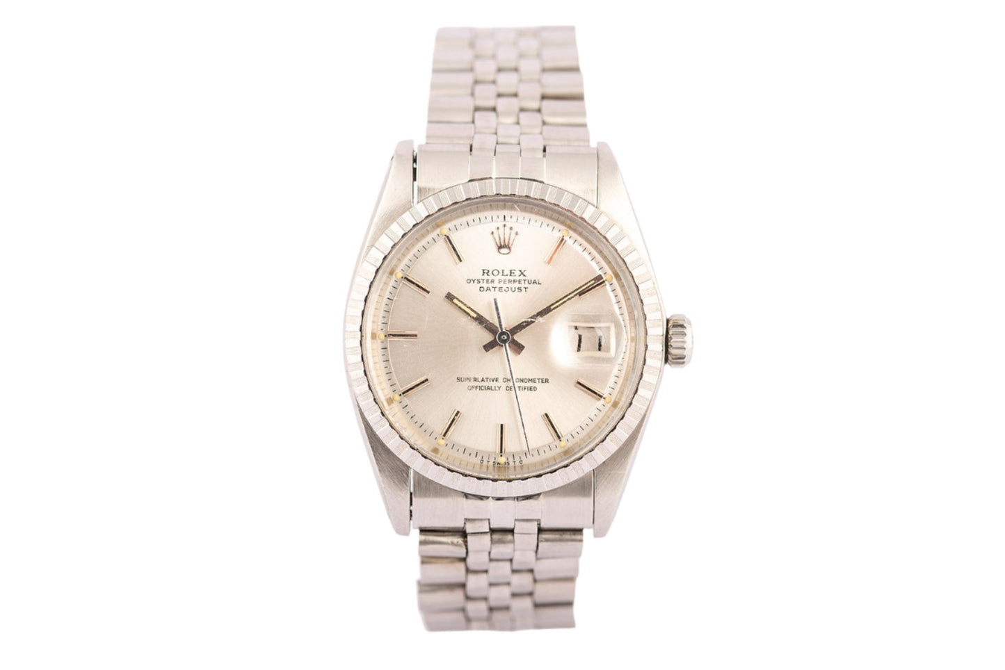 1976 Rolex DateJust ref. 1603 Silver Dial, Oyster Bracelet - Wilson Watches