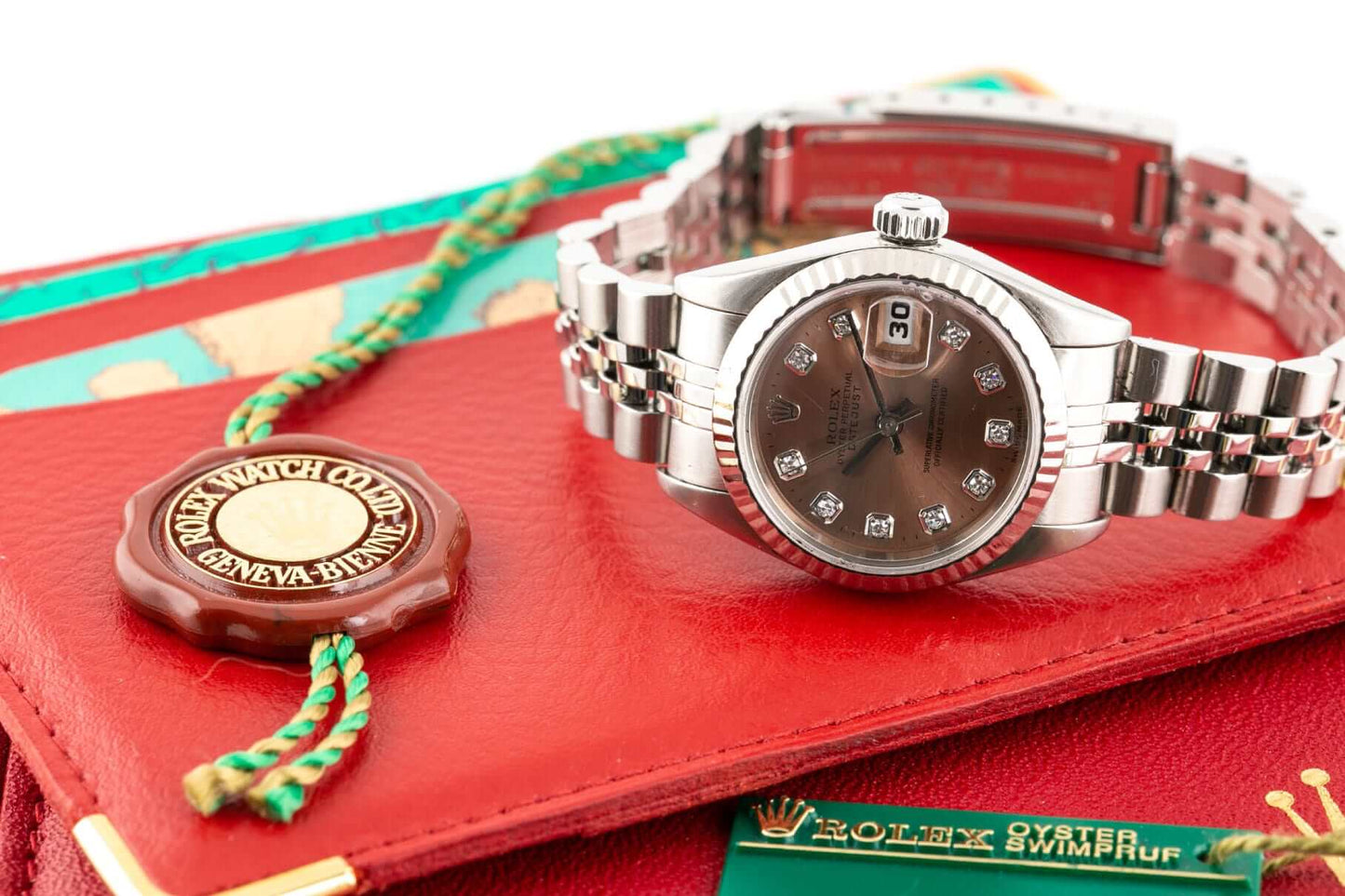 Rolex Lady Datejust 69174 Salmon Diamond Dial