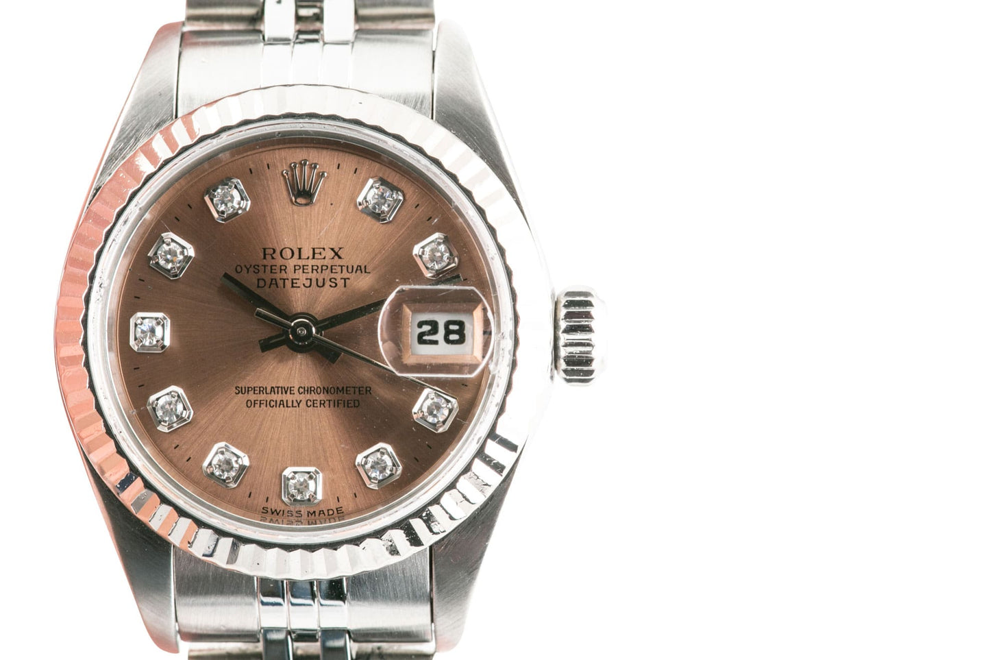 Rolex Lady Datejust Salmon Diamond Dial