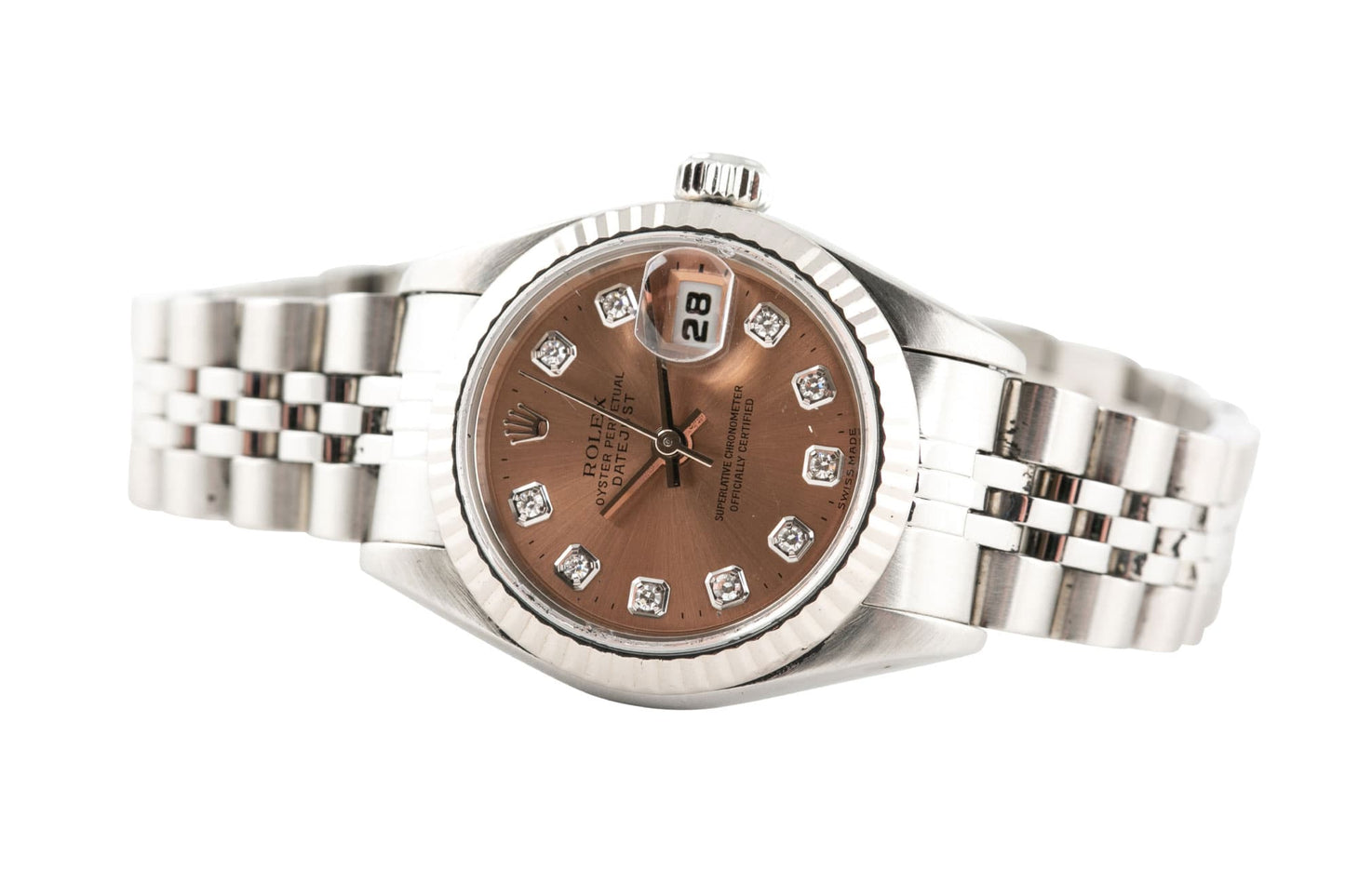 Rolex Lady Datejust Salmon Diamond Dial