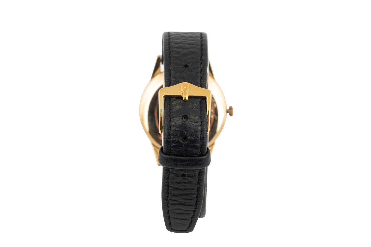 Tudor 9crt Gold Tudor Black leather strap