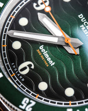 Belmont dive watch green dial on steel bracelet - Wilson Watches