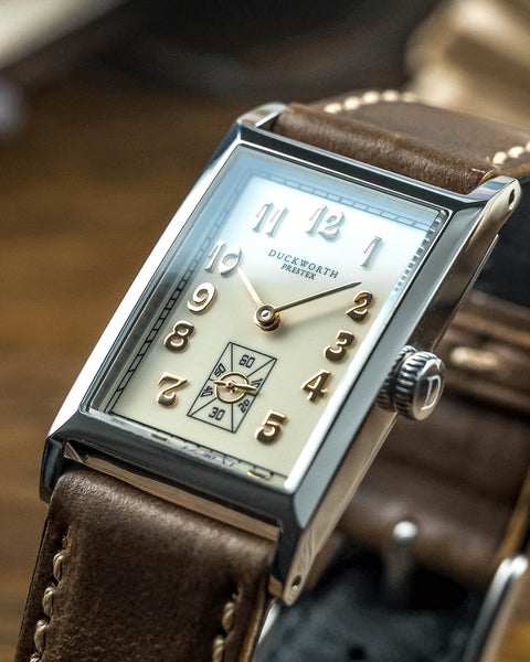 Centenary cream dial brown Leather - Wilson Watches 