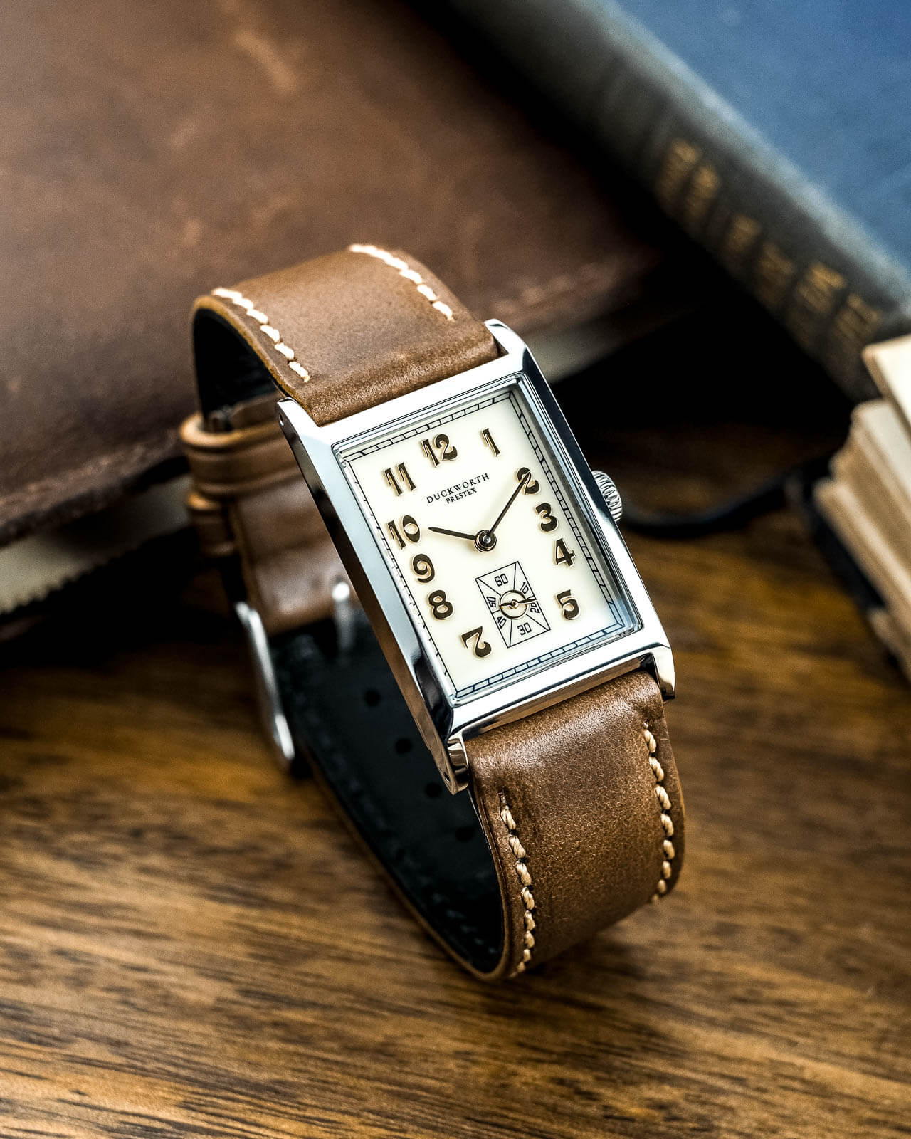 Centenary cream dial brown Leather - Wilson Watches