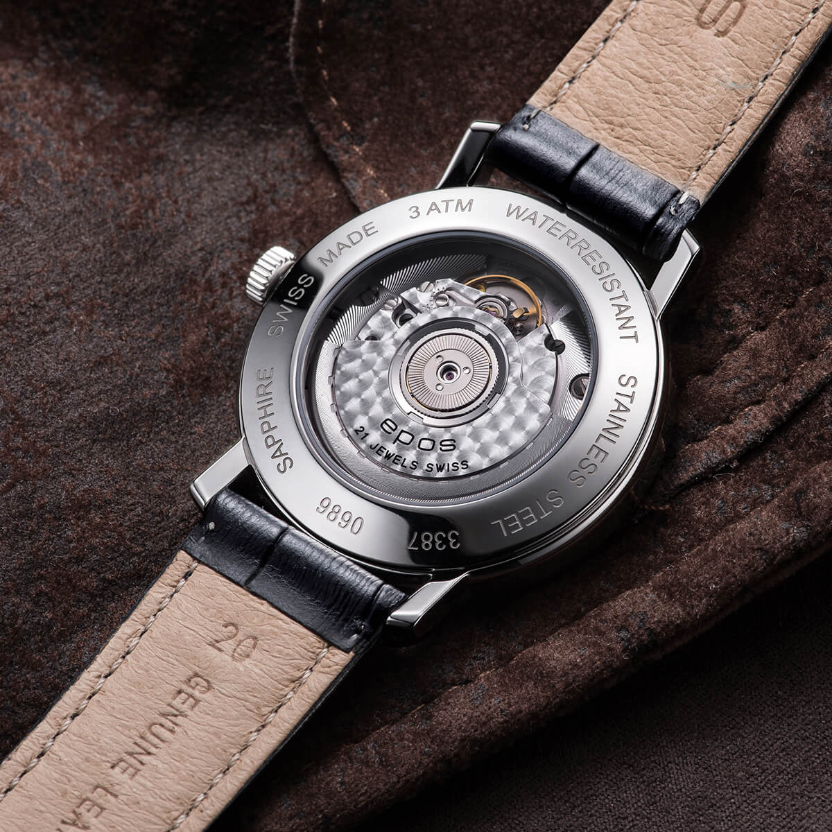 EPOS ORIGINALE 3387 Automatic Classic Dress Watch 3387.152.20.28.15 - Wilson Watches