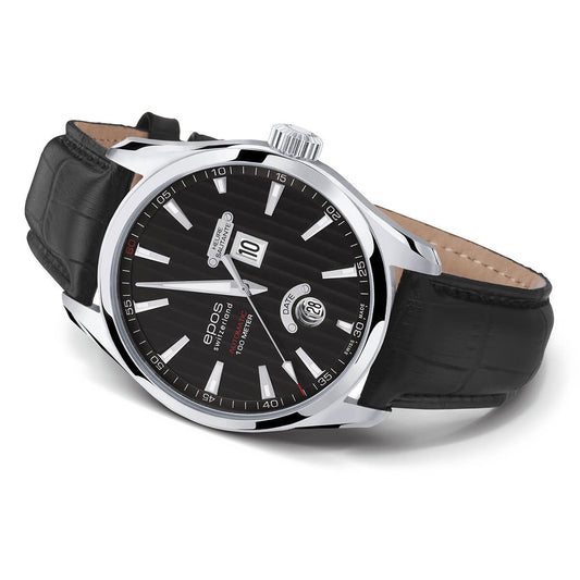 EPOS PASSION 3405 Automatic Jumping-Hour Elegant Dress Watch 3405.672.20.15.25 - Wilson Watches 