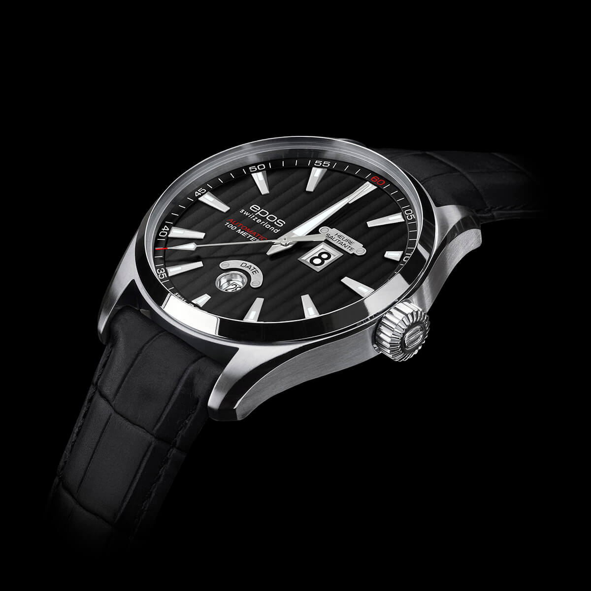 EPOS PASSION 3405 Automatic Jumping-Hour Elegant Dress Watch 3405.672.20.15.25 - Wilson Watches