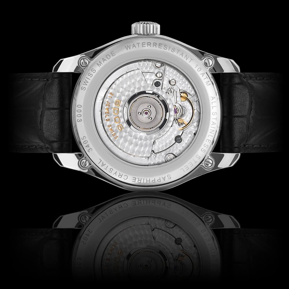 EPOS PASSION 3405 Automatic Jumping-Hour Elegant Dress Watch 3405.672.20.15.25 - Wilson Watches