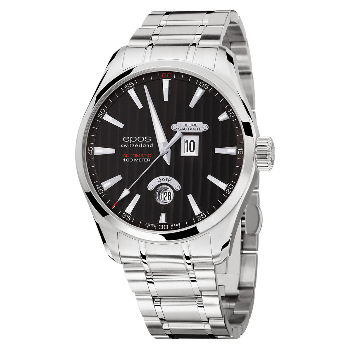 EPOS PASSION 3405 Automatic Jumping-Hour Elegant Dress Watch 3405.672.20.15.30 - Wilson Watches