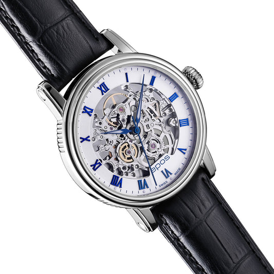 EPOS EMOTION 3390 Automatic Classic Skeleton Watch 3390.155.20.20.25 - Wilson Watches 