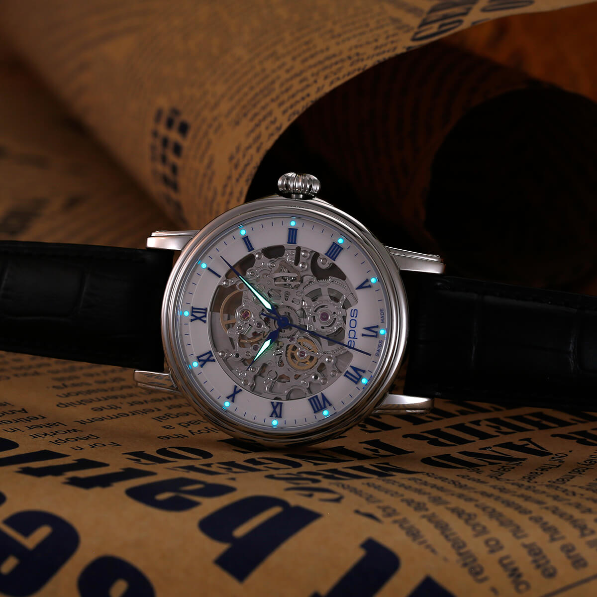 EPOS EMOTION 3390 Automatic Classic Skeleton Watch 3390.155.20.20.25 - Wilson Watches