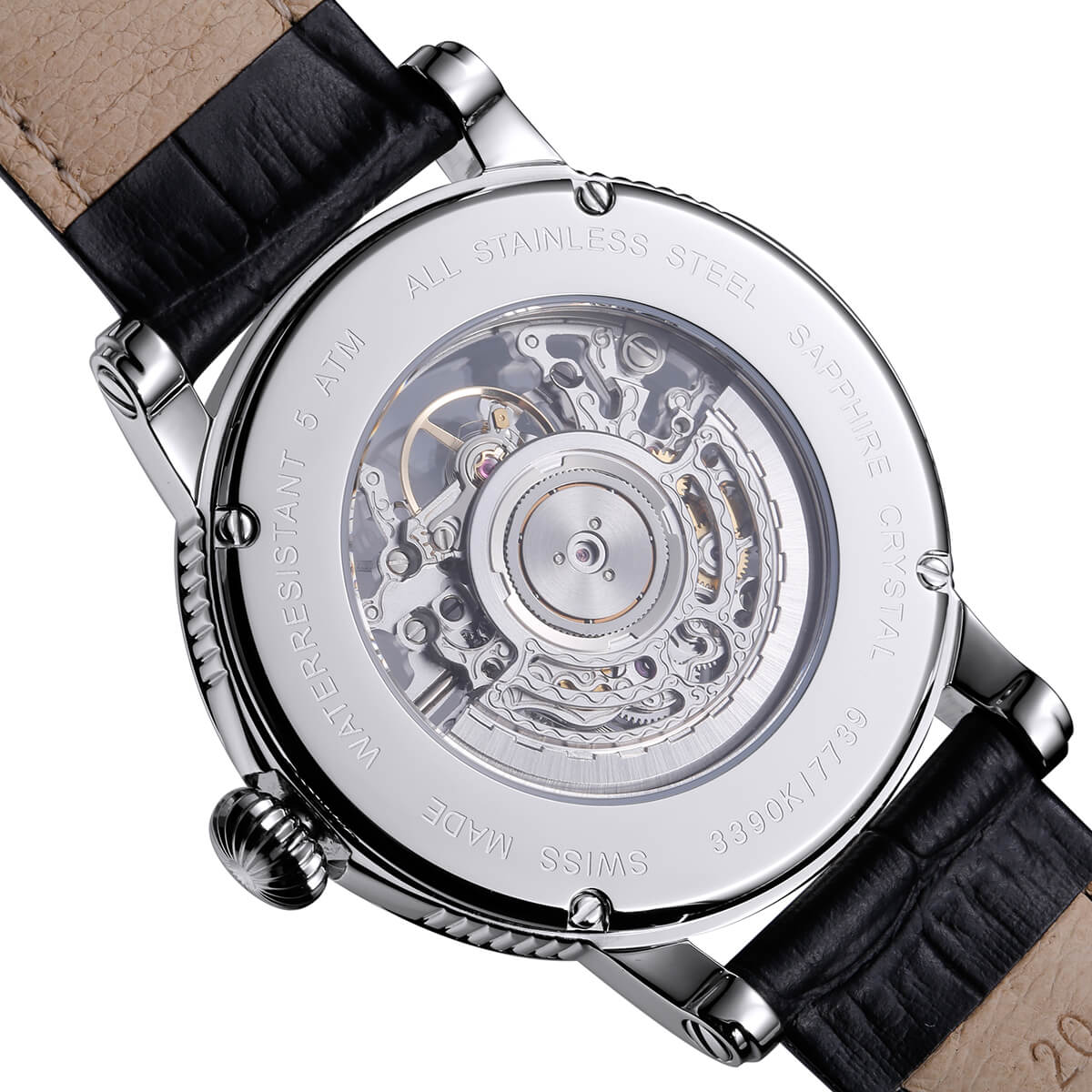 EPOS EMOTION 3390 Automatic Classic Skeleton Watch 3390.155.20.20.25 - Wilson Watches 