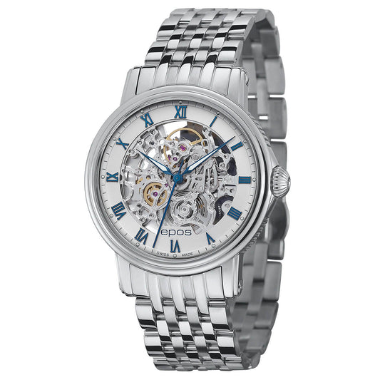 EPOS EMOTION 3390 Automatic Classic Skeleton Watch - Wilson Watches 