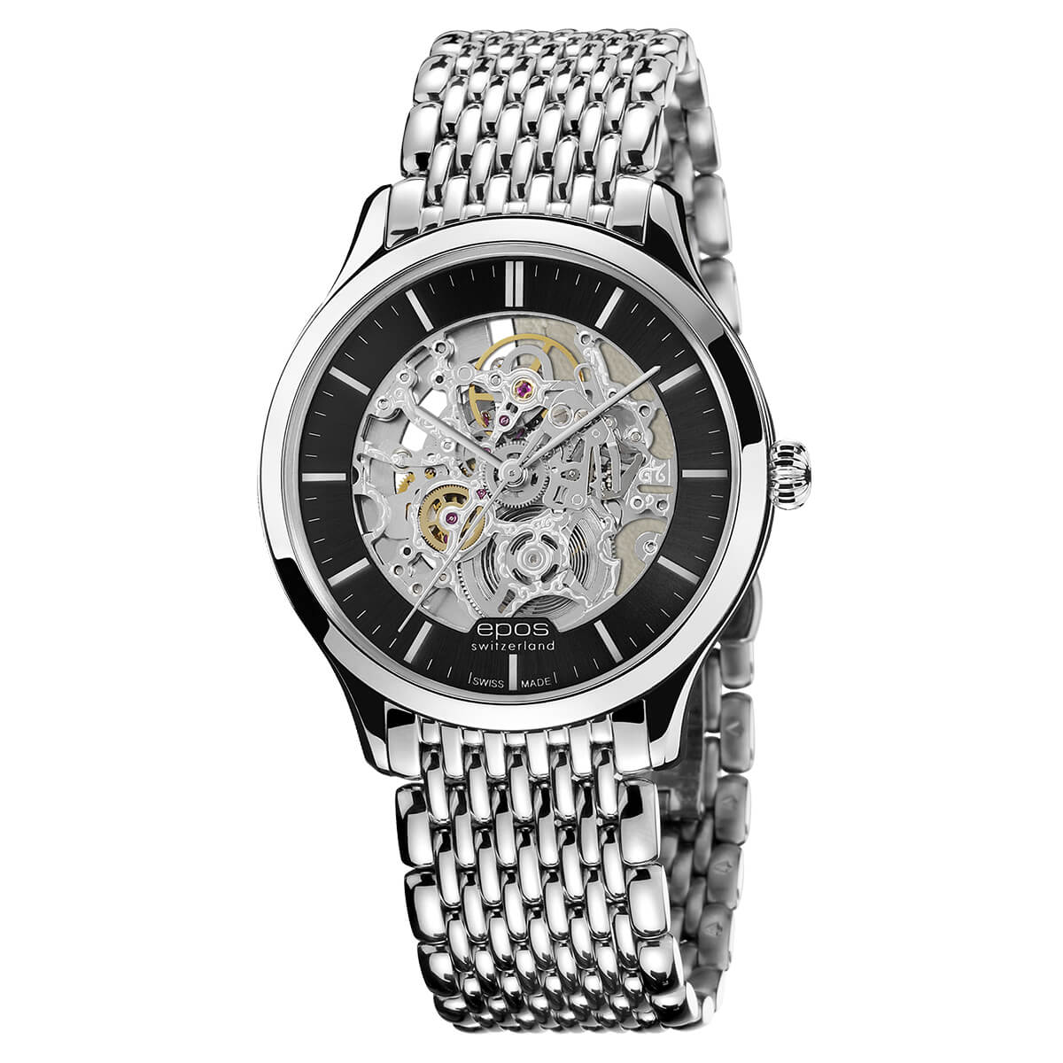 EPOS ORIGINALE 3420 Automatic Elegant Skeleton Watch 3420.155.20.14.30 - Wilson Watches