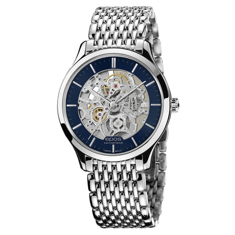EPOS ORIGINALE 3420 Automatic Elegant Skeleton Watch 3420.155.20.16.30 - Wilson Watches