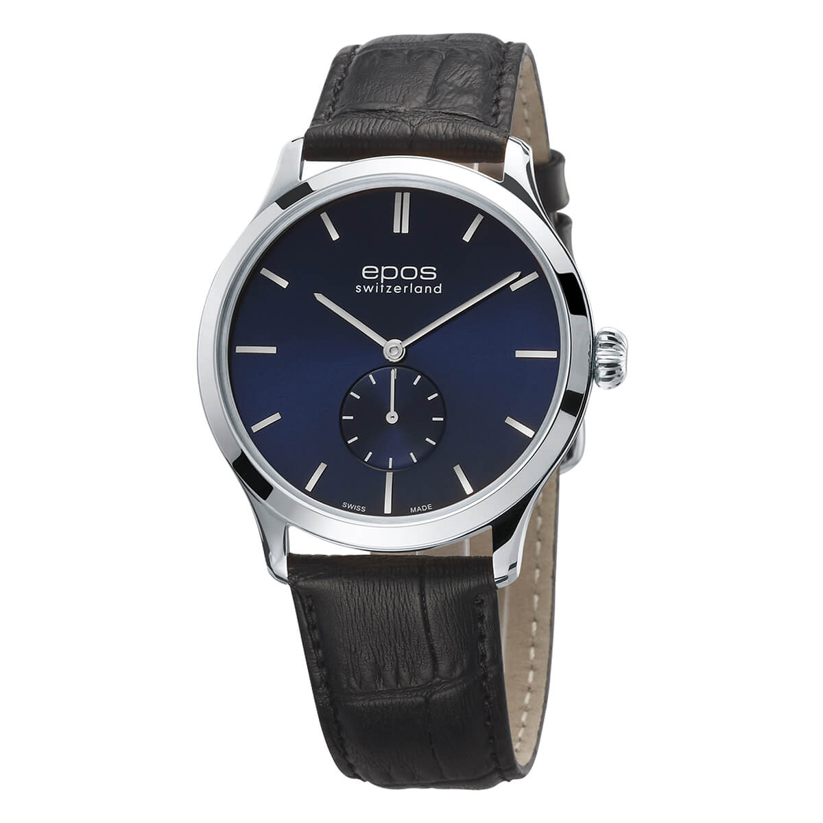 EPOS ORIGINALE 3408 Hand-Wound Ultra-Thin Blue Dial Elegant Dress Watch 3408.208.20.16.15 - Wilson Watches