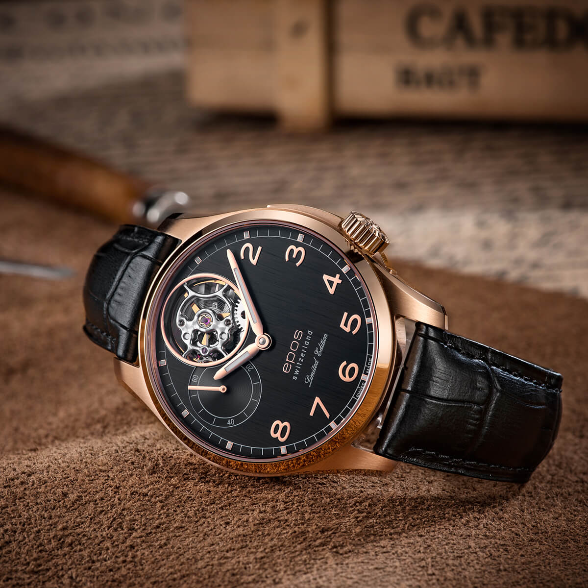 EPOS PASSION 3434 Limited Edition Hand-Wound Half-Skeletonised Elegant Dress Watch 3434.183.24.34.25 - Wilson Watches