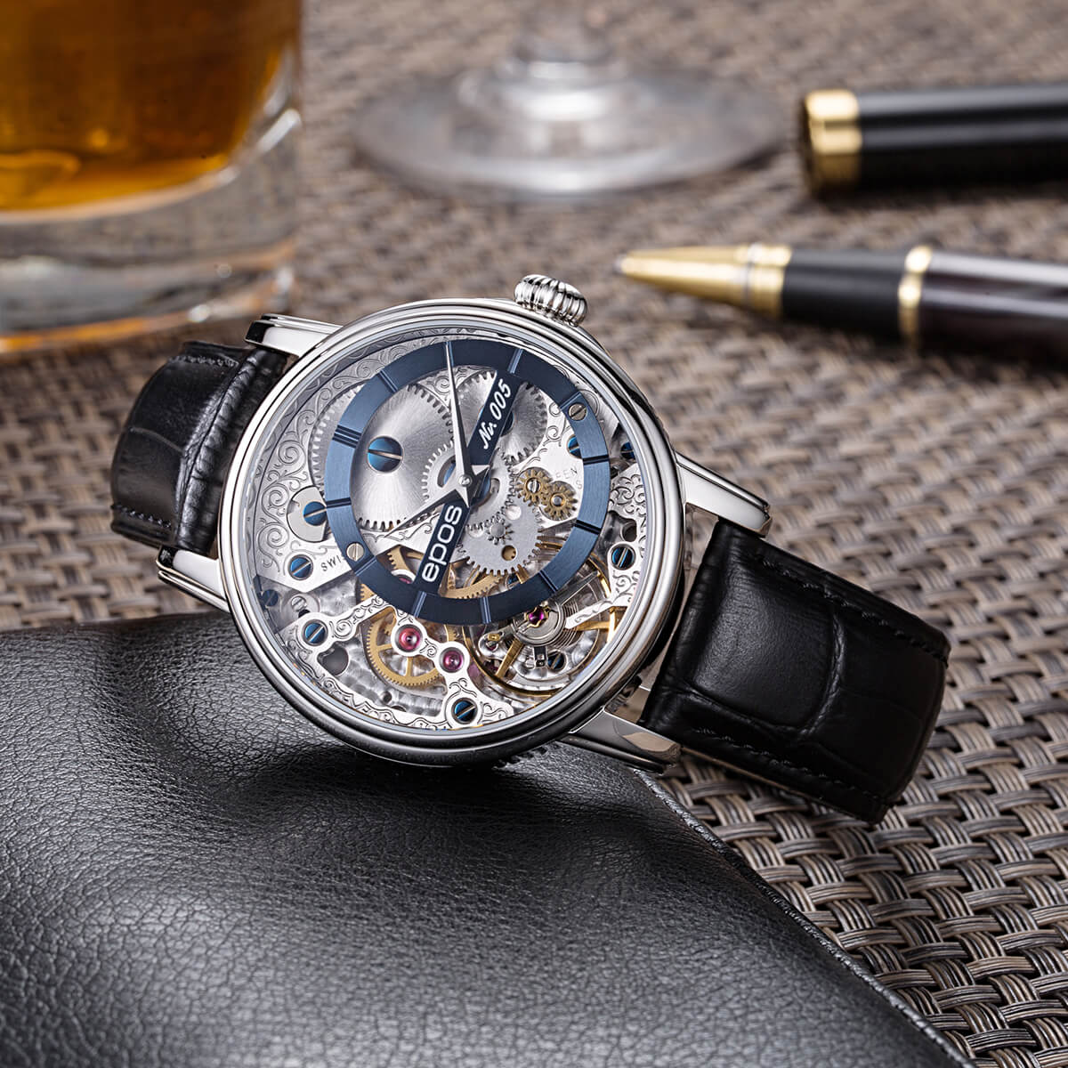 EPOS OEUVRE D'ART 3435 VERSO 2 Limited Edition Hand-Wound Skeleton Watch - Wilson Watches