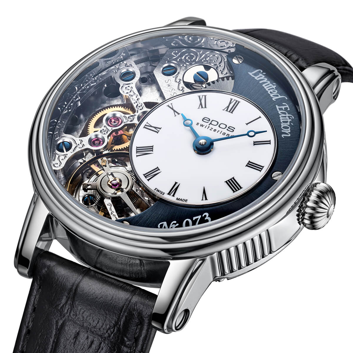 EPOS OEUVRE D'ART 3435 VERSO Limited Edition Hand-Wound Skeleton Watch 3435.313.20.26.25 - Wilson Watches