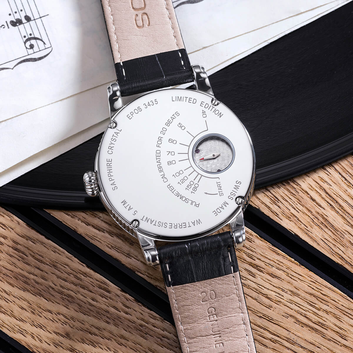 EPOS OEUVRE D'ART 3435 VERSO Limited Edition Hand-Wound Skeleton Watch 3435.313.20.26.25 - Wilson Watches