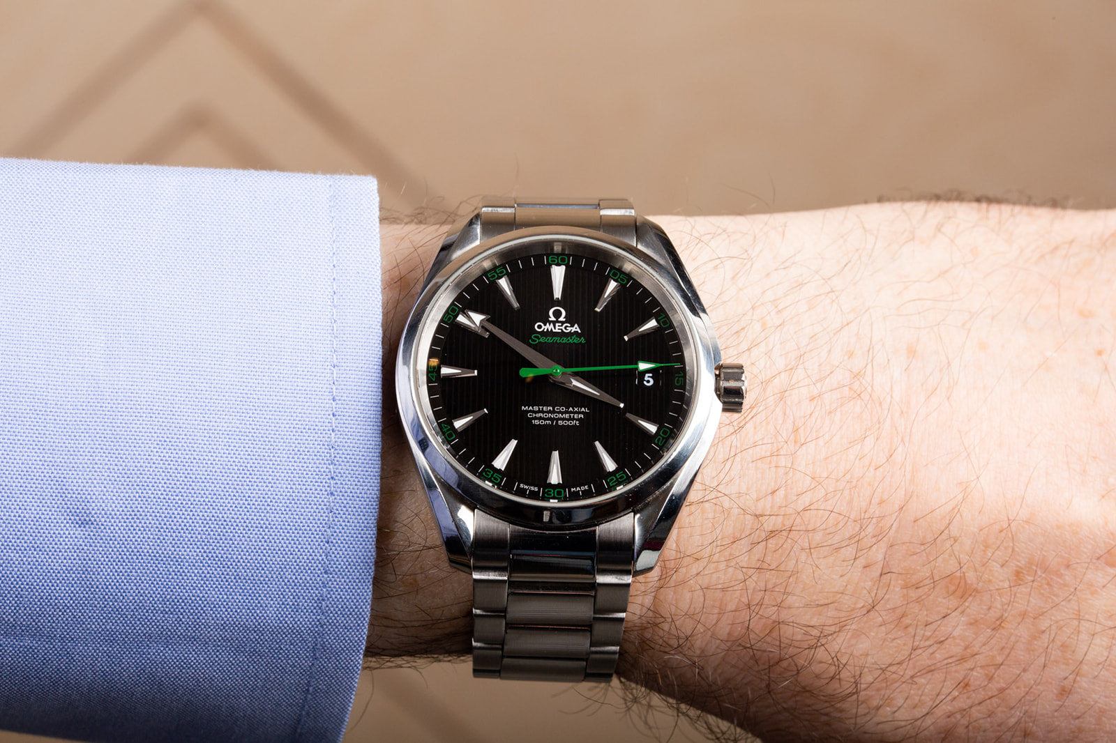 Omega Seamaster Aqua Terra Certified Golf Edition Mens Watch - Wilson Watches 