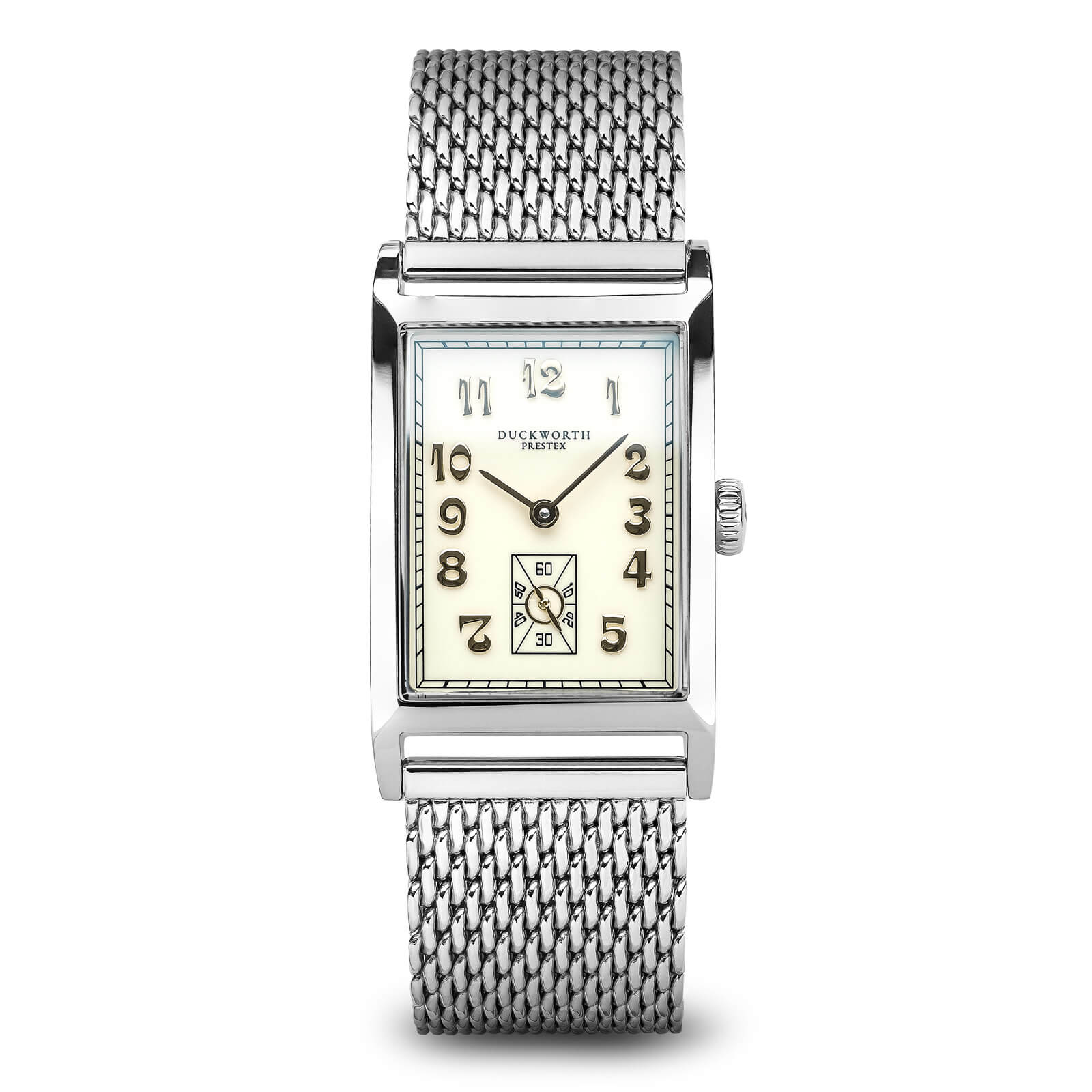 Centenary cream dial on Steel Mesh Bracelet - Wilson Watches
