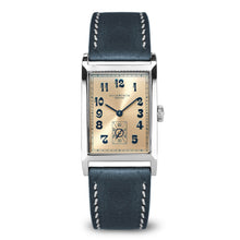 Centenary salmon pink dial on blue leather - Wilson Watches