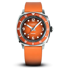 Belmont dive watch orange dial on orange rubber - Wilson Watches 