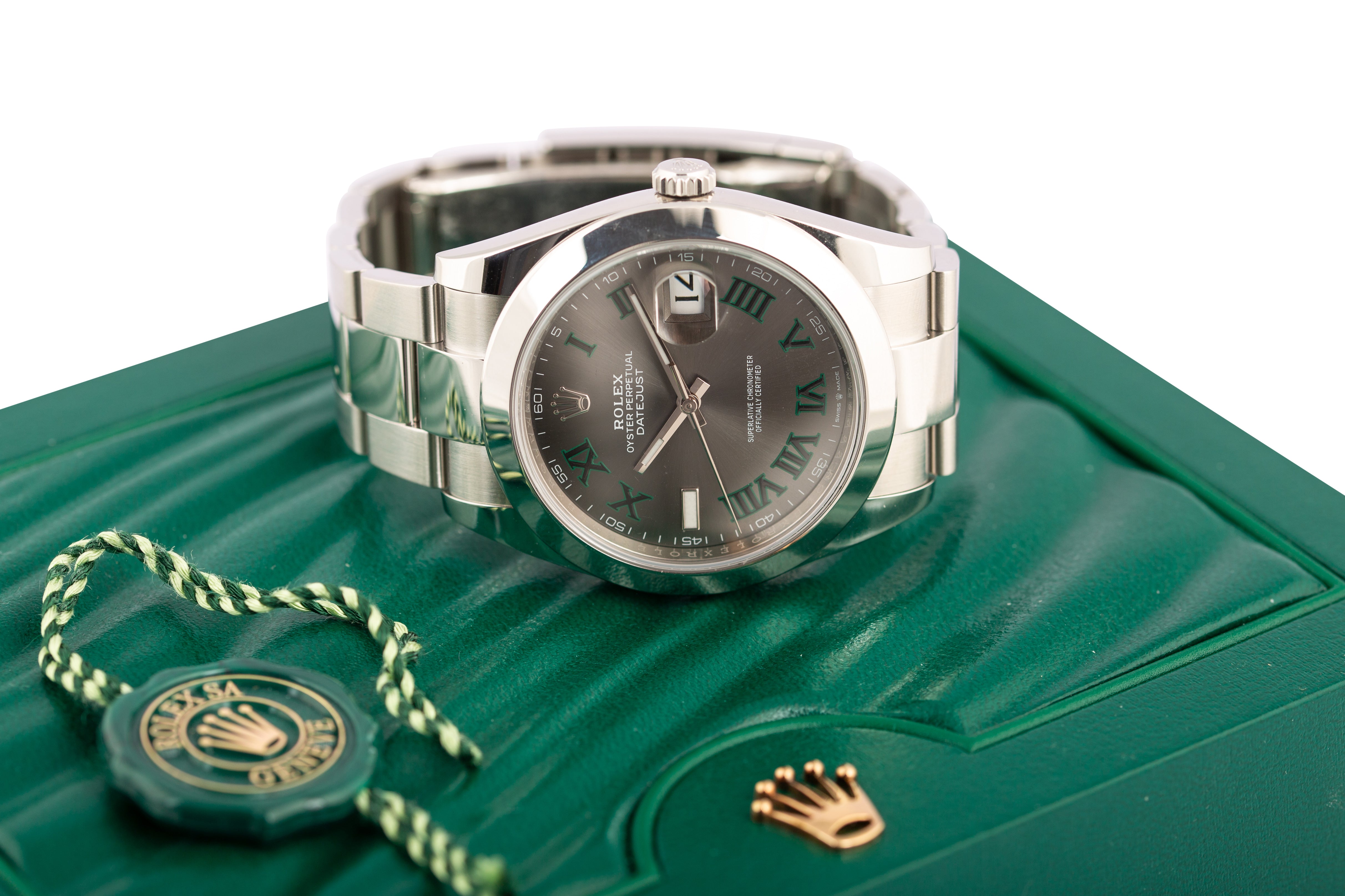 Rolex Datejust 41 Certified 126300 Wimbledon dial - Wilson Watches 