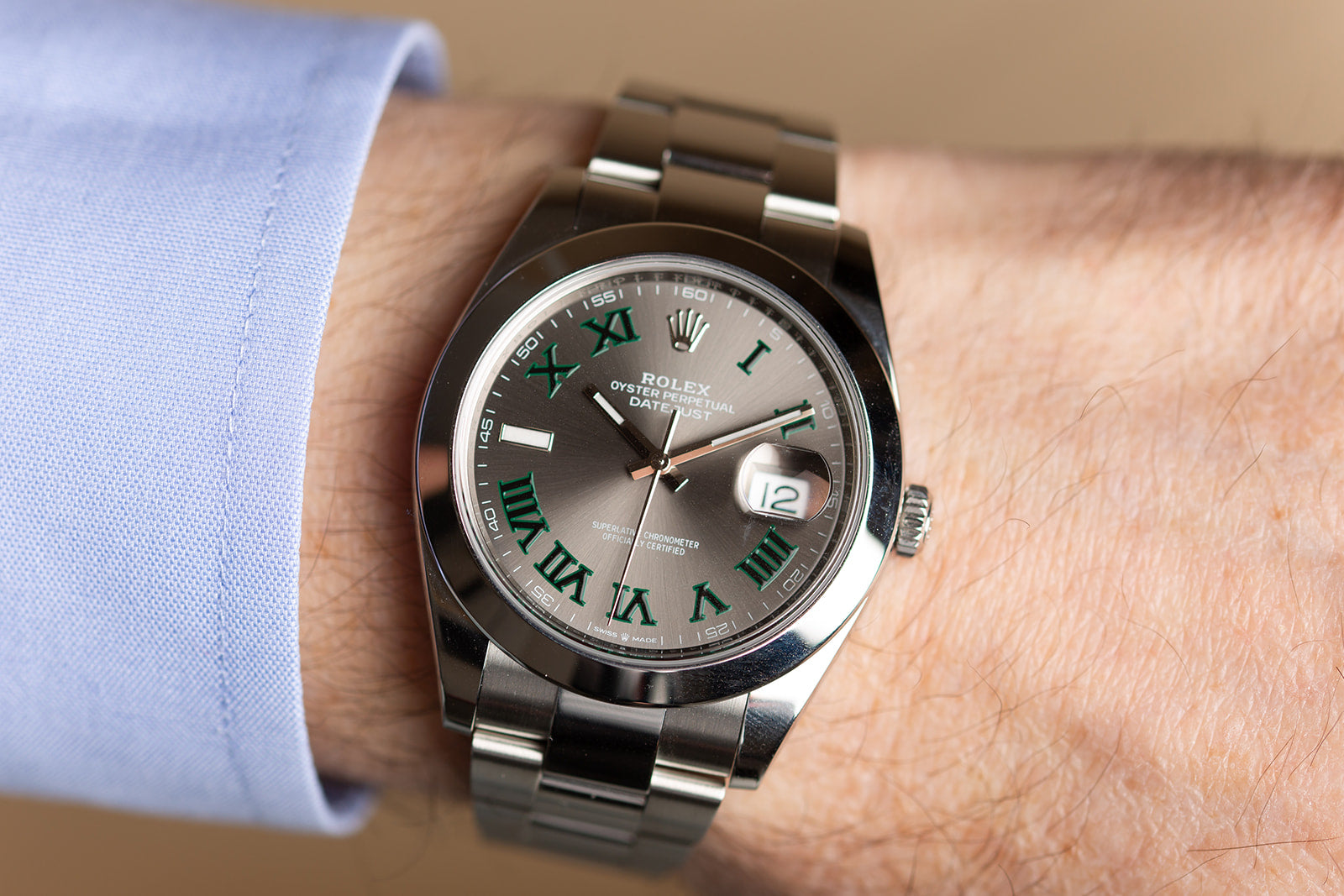 Rolex Datejust 41 Certified 126300 Wimbledon dial - Wilson Watches 