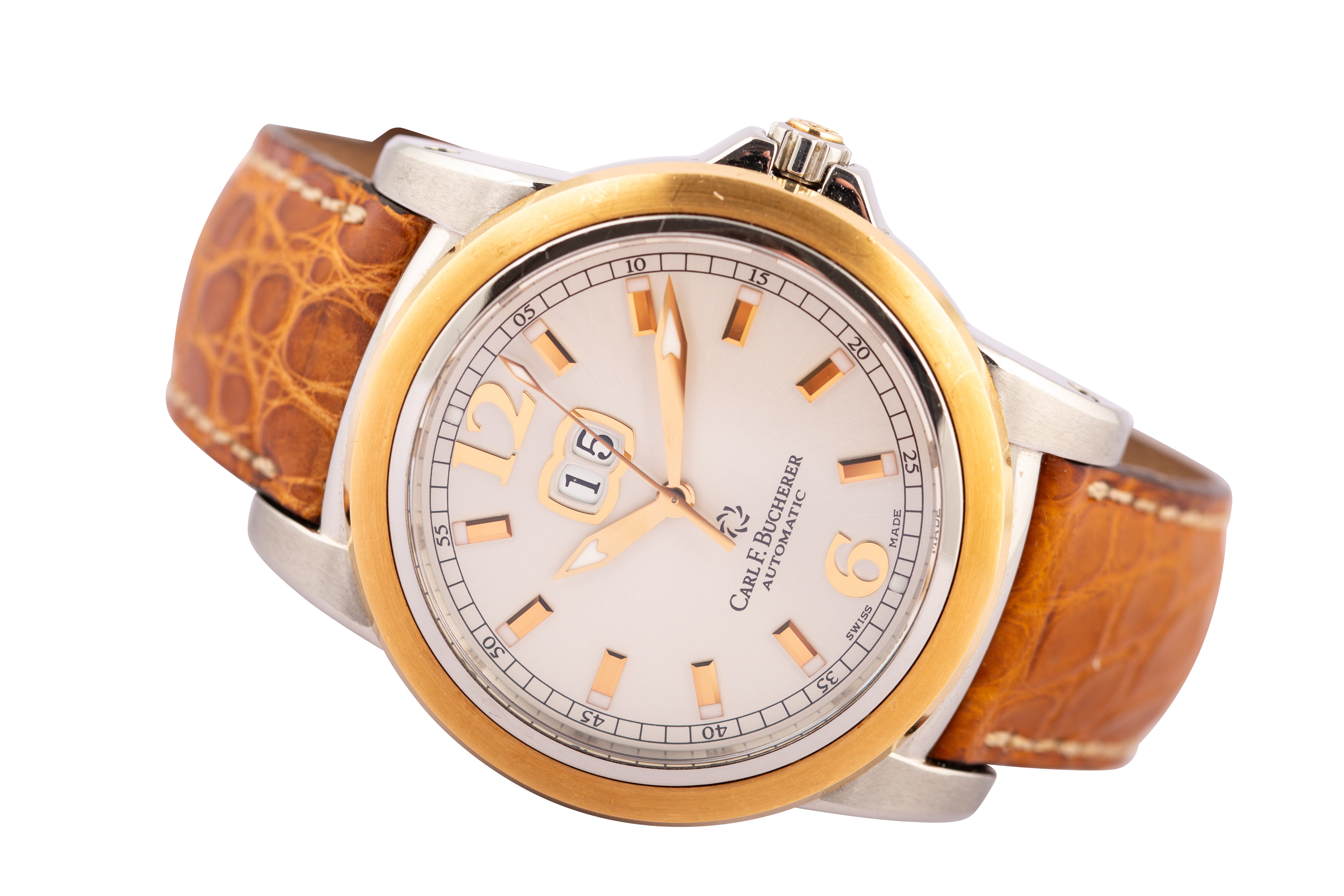 Carl F. Bucherer Patravi - 18K Rose Gold Bezel Luxury Watch - Wilson Watches 