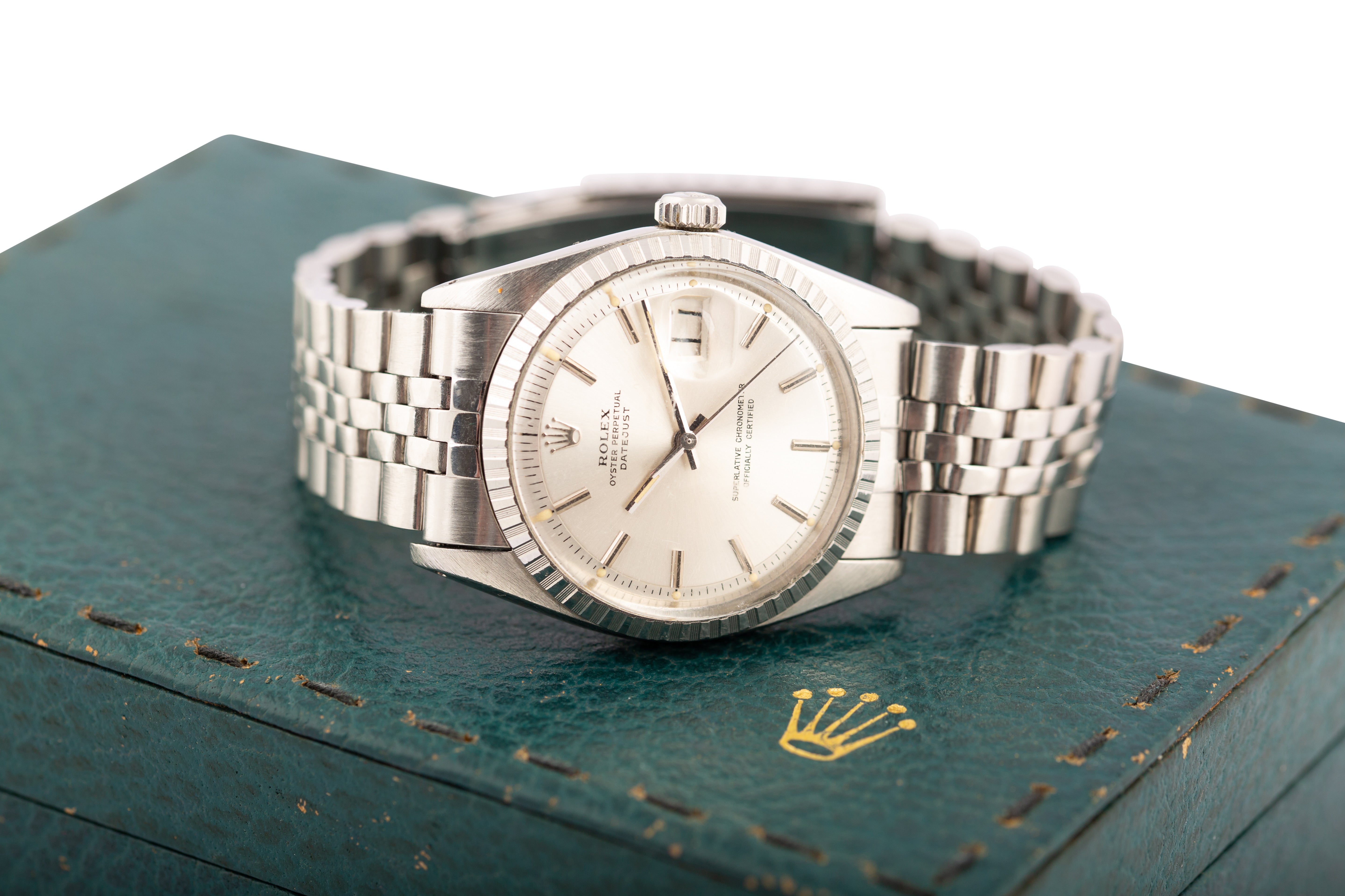 1976 Rolex DateJust ref. 1603 Silver Dial, Oyster Bracelet - Wilson Watches 