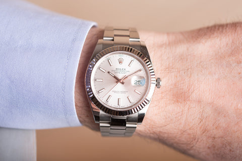 Rolex Datejust 41mm 126334 Silver Index Dial Fluted Bezel Oyster Bracelet - Wilson Watches 