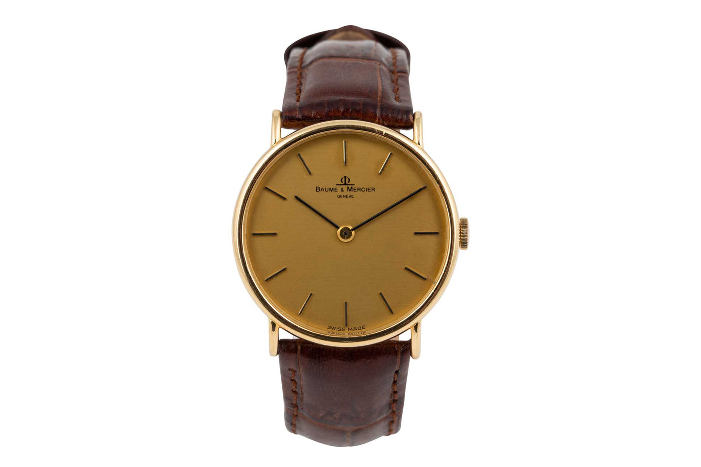 Baume- & -Mercier -18ct- gold- Vintage -Wrist -Watch