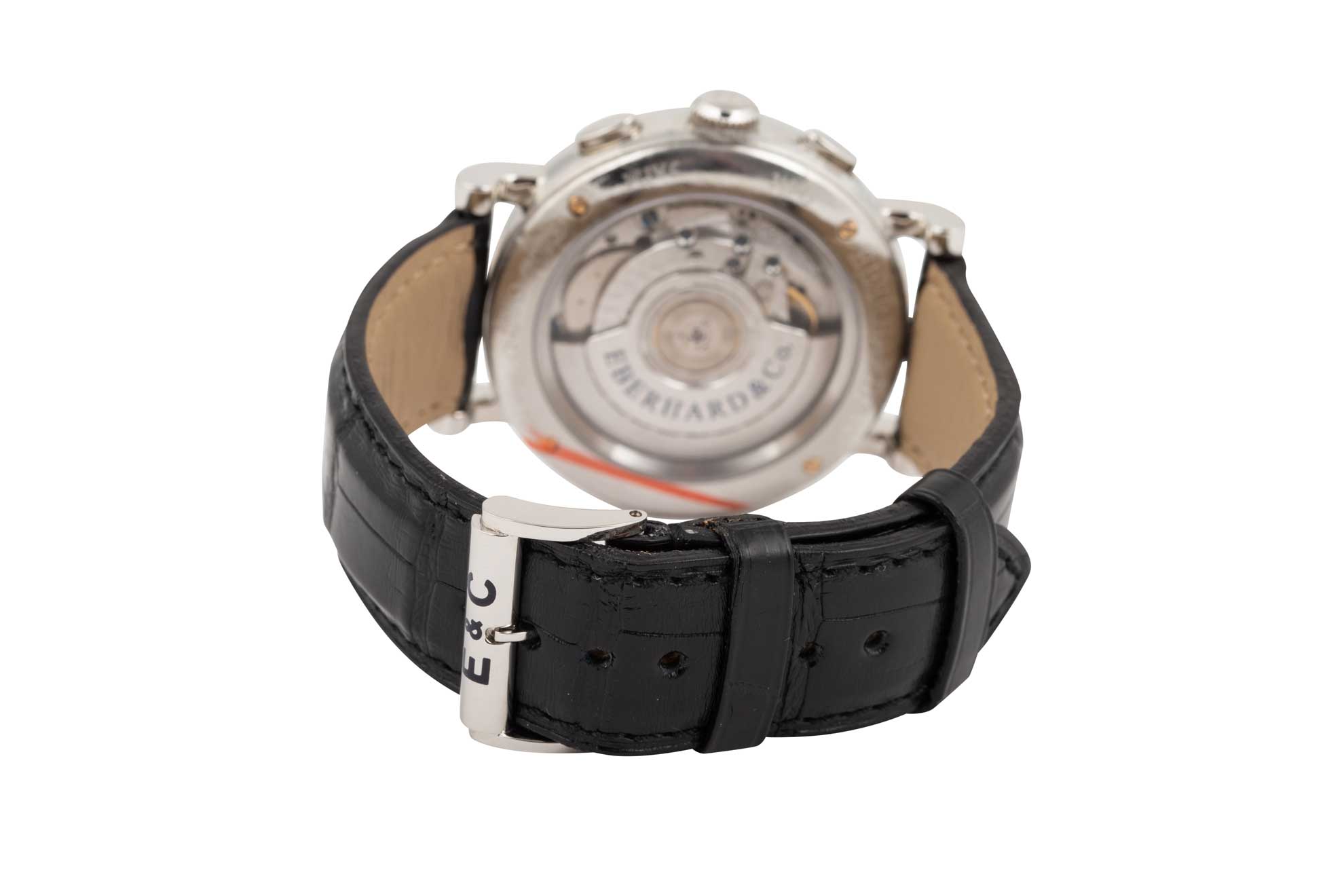 Eberhard & Co. Chrono Black leather Strap