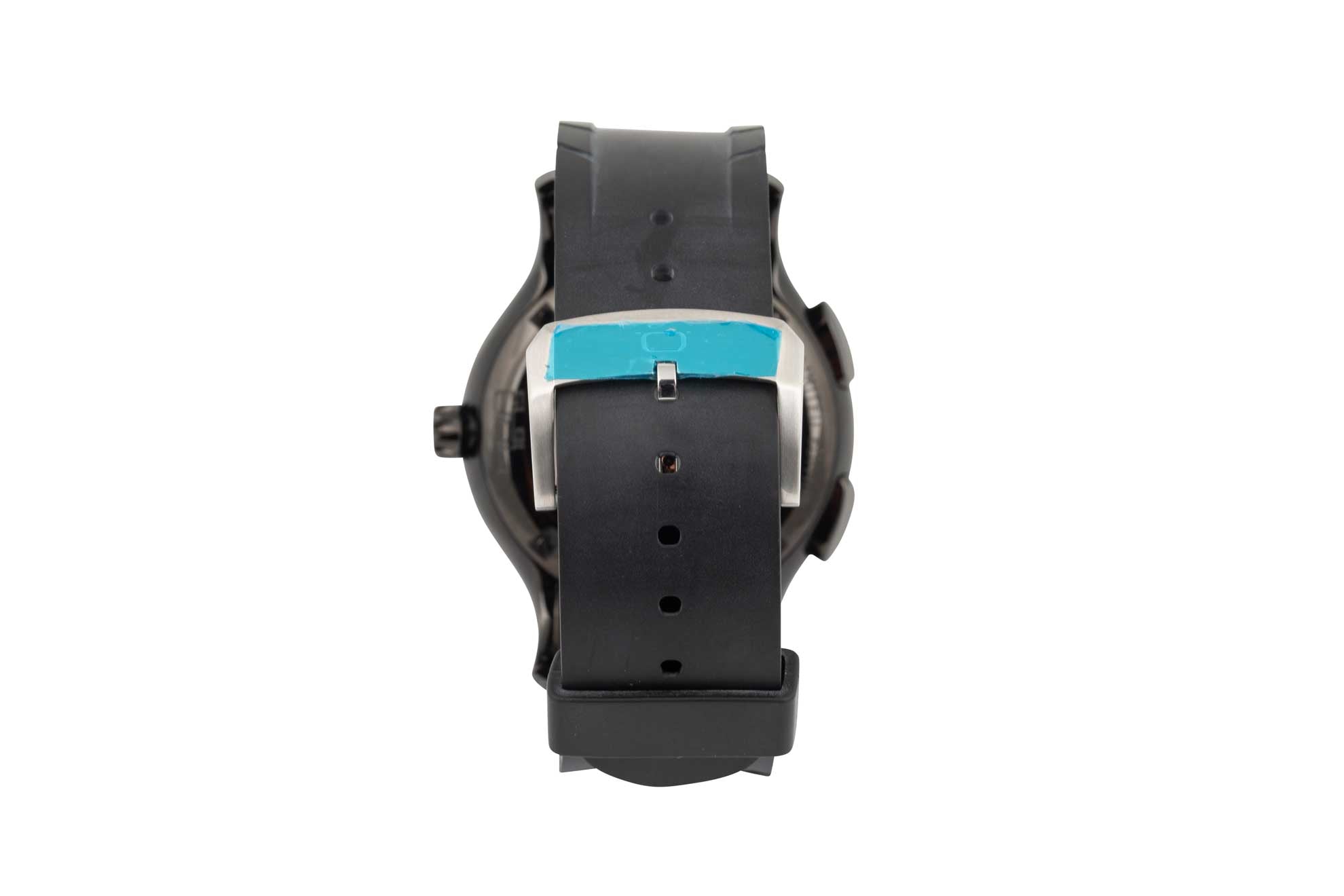 N.O.A 16.75 black rubber strap