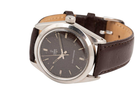 Rolex Tudor Oyster Original Chocolate brown Patina Dial Small Rose Model 7984 1966 - Wilson Watches