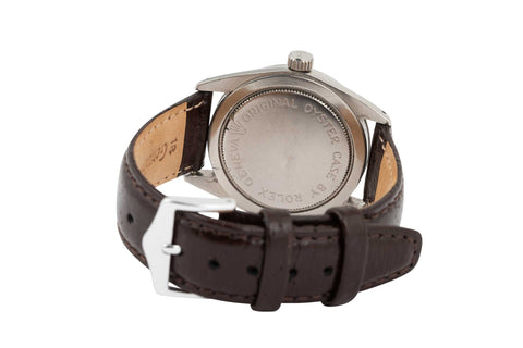 Rolex Tudor Oyster Original Chocolate brown Patina Dial Small Rose Model 7984 1966 - Wilson Watches