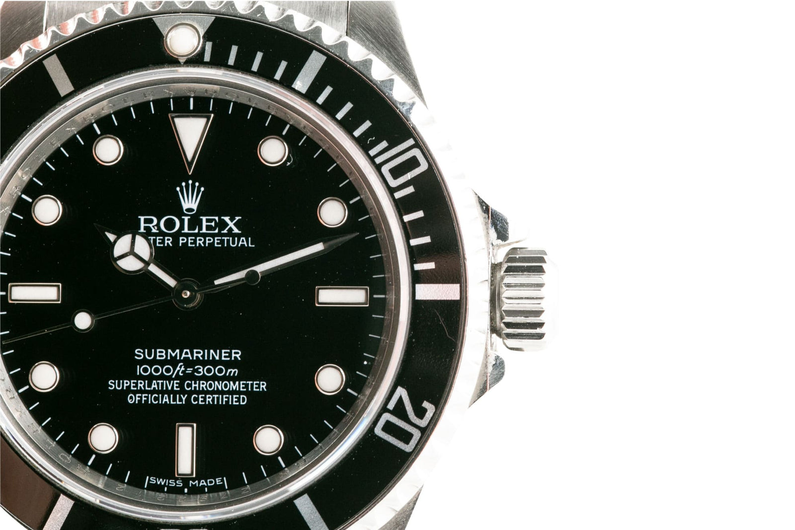Rolex Submariner No Date	14060M  - 2006 Long F - 4 lines - Wilson Watches 
