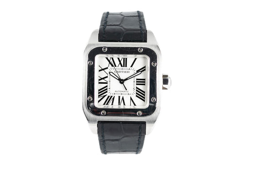 Cartier Santos 100 Automatic Watch 2878 Mid size 33mm - Wilson Watches 