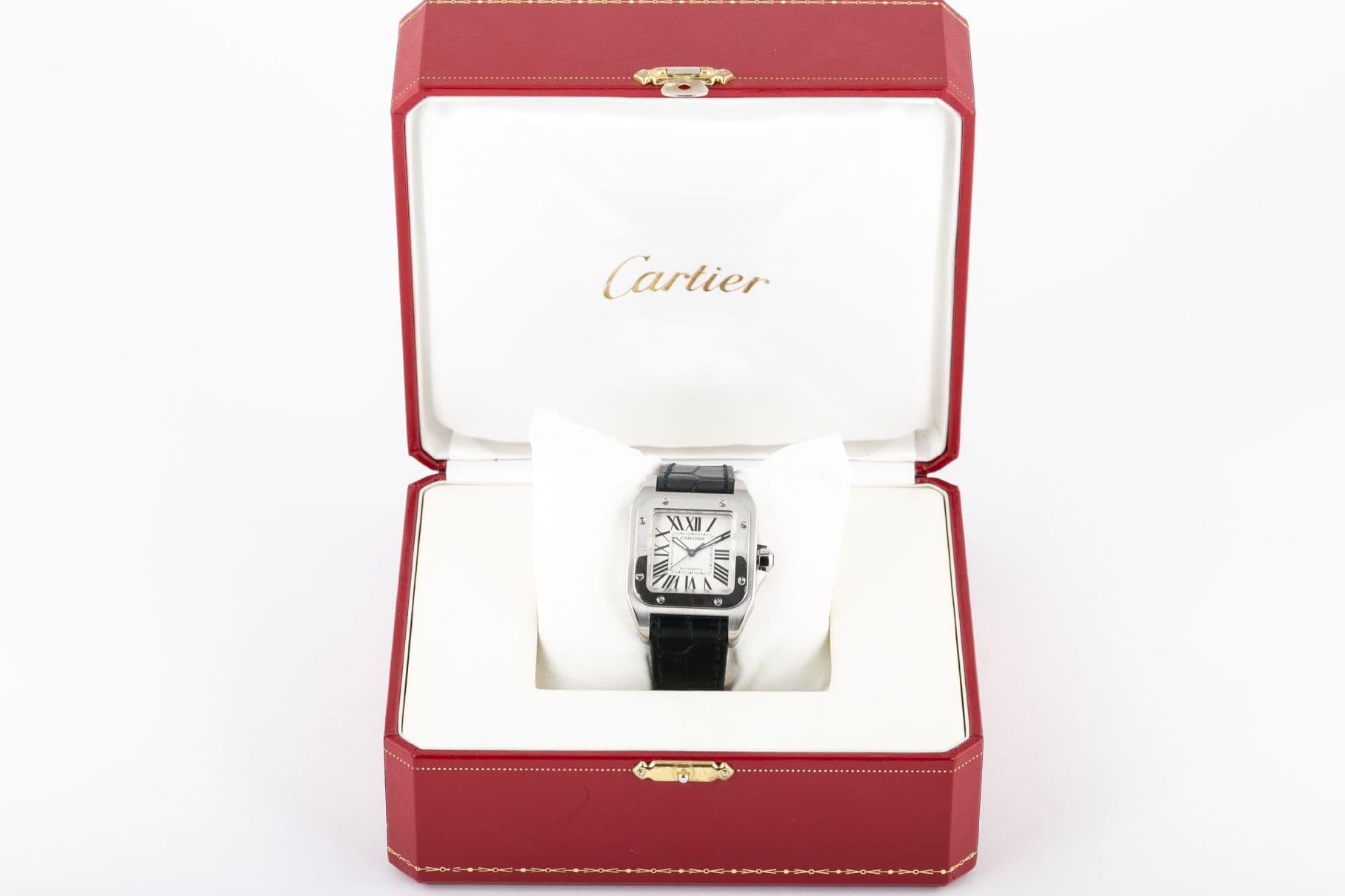 Cartier Santos 100 Automatic Watch 2878 Mid size 33mm - Wilson Watches