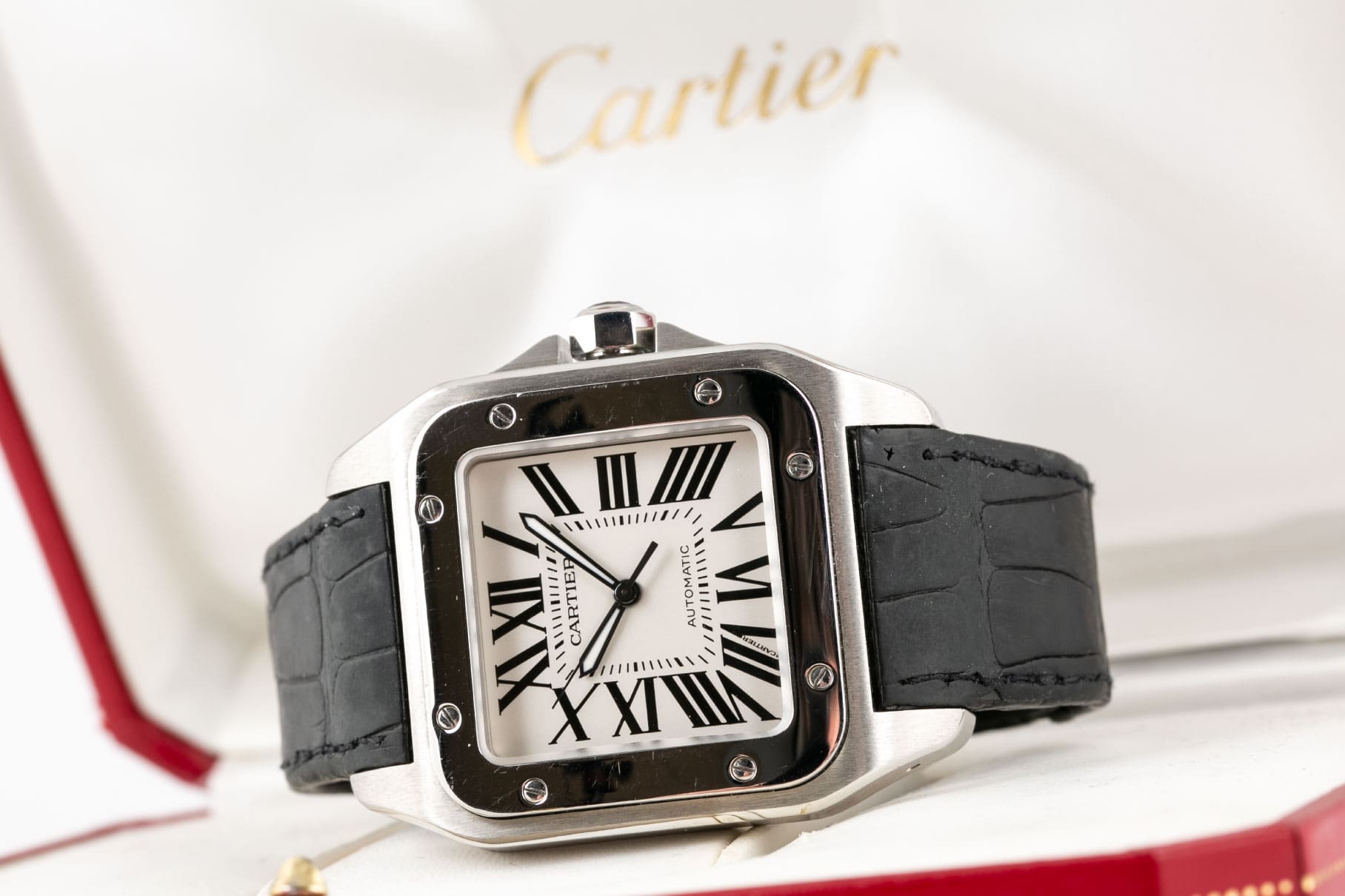 Cartier Santos 100 W20076X8 had a full service by Cartier - Wilson Watches